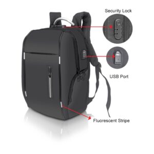 Anti Theft Laptop Back Pack ( Fully Padded Bag ) (LT3048)