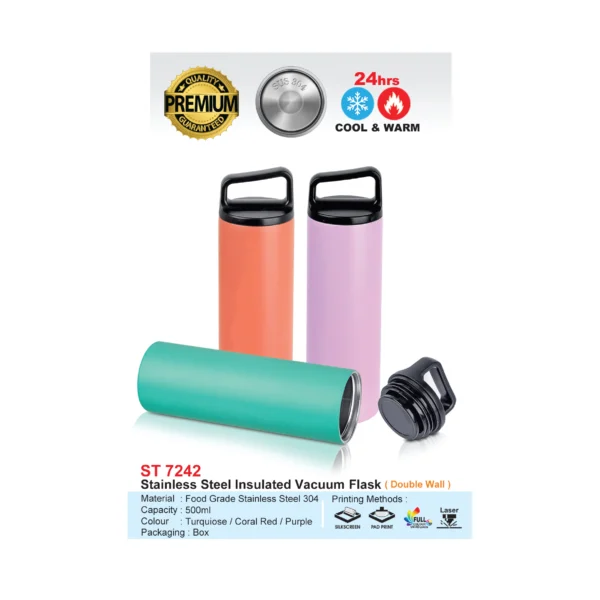 Buy Stainless Steel Insulated Vacuum Flask ( Double Wall ) (ST7242 ...